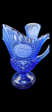 Image 5 of 3 Piece Avon Fostoria Cobalt George & Martha Washington