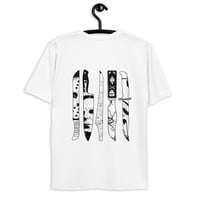 Image 4 of White 5 Knives T-shirt