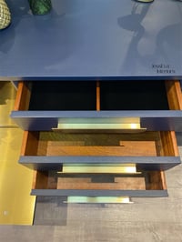 Image 6 of Navy blue mid century modern Nathan SIDEBOARD, DRINKS / COCKTAIL CABINET / TV CABINET