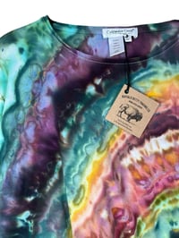 Image 7 of ♻️ UPCYCLED XL Cotton Tee in Bold Agate Ice Dye