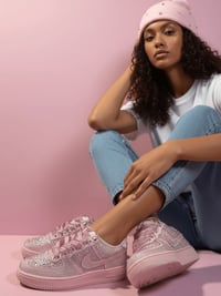 Image 2 of Rose Quartz Drip Nike Air Force One 