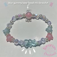 Image 1 of 💕 Pink and Blue Gummy Bear Bracelet Pack 🧸
