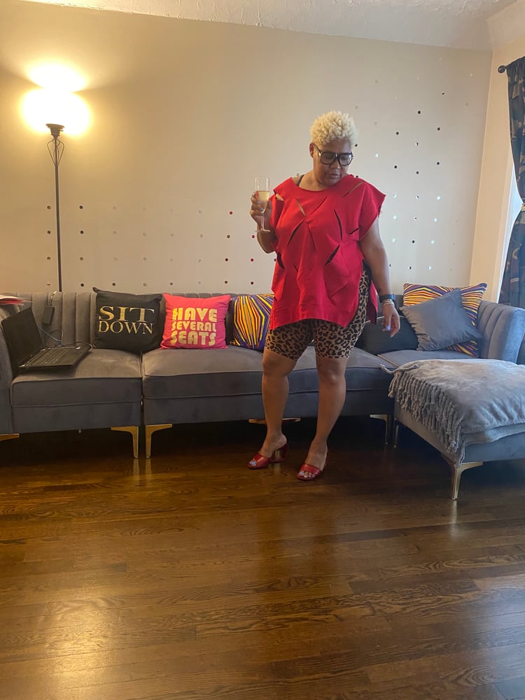 Image of Sleeveless Zippered Slice Sweatshirt