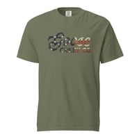 Image 4 of Goose Creek Co Classic USA Flag Unisex garment-dyed heavyweight t-shirt