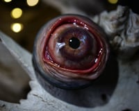 Image 11 of Custom Swappable Phone Grip for smartphones, reflective pupil, green glow in the dark