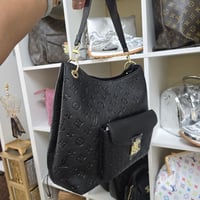 Image 2 of BLACK MONOGRAM HOBO 
