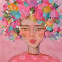 Floral Hair Don't Care   12x12