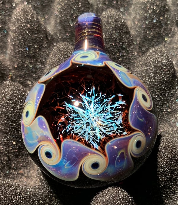 Image of Dichroic Pinwheel Pendant 6