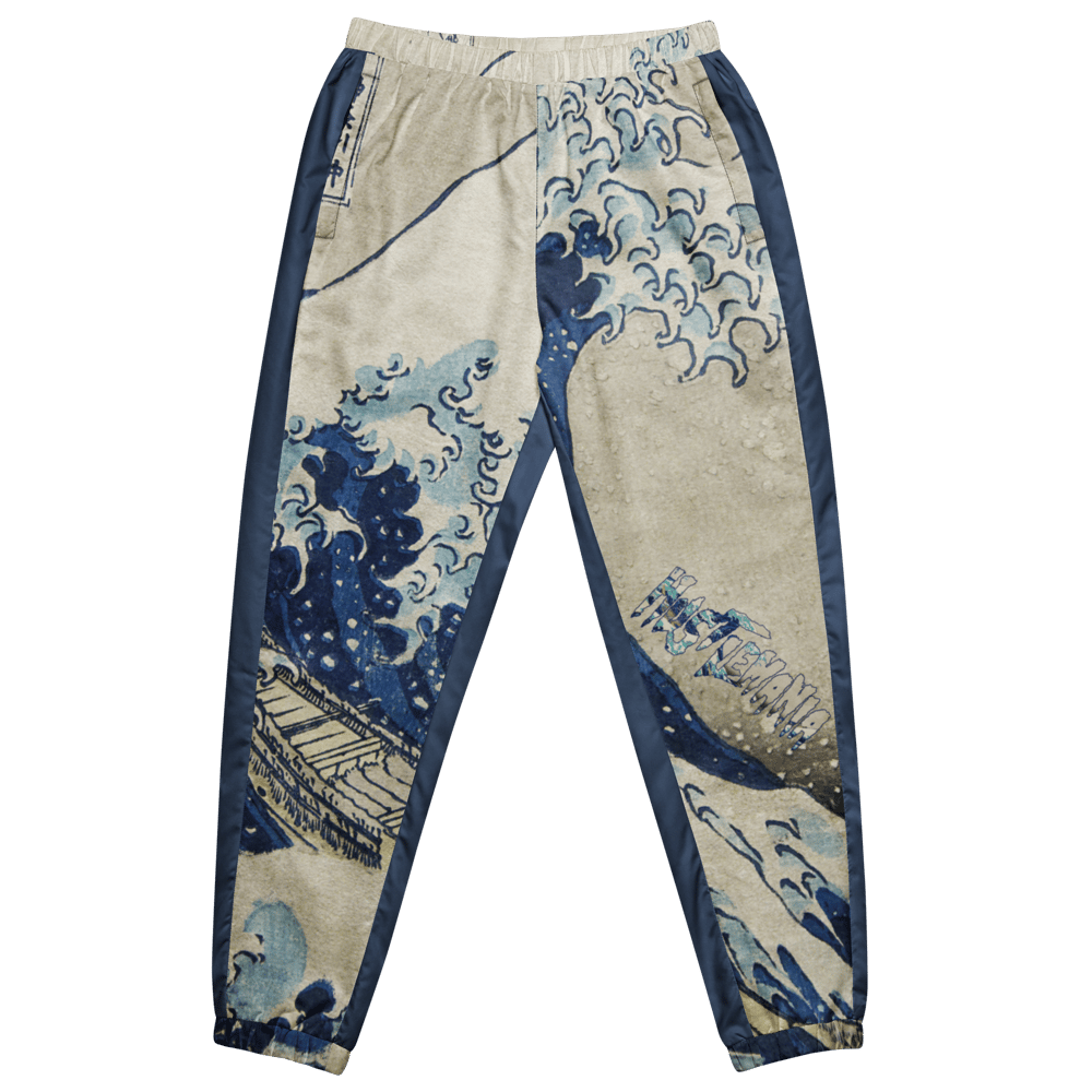 Image of Katsushika Hokusai X HarleyHustle "WAVES" Uni track pants