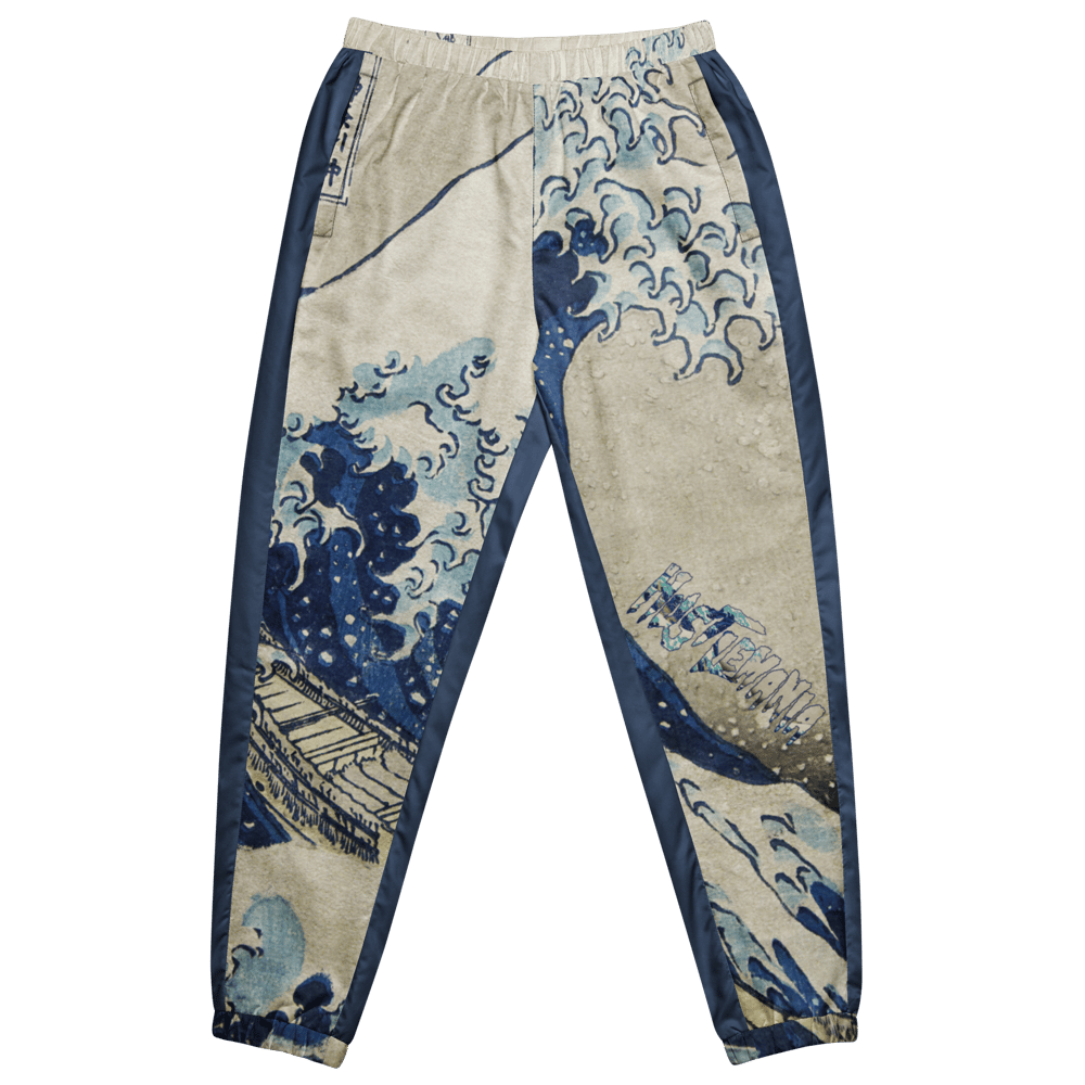 Image of Katsushika Hokusai X HarleyHustle  "WAVES" Uni track pants