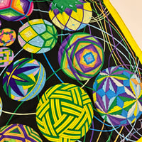 Image 20 of Hermès Cashmere Shawl "L'Art du Tamari" by Nathalie Vialars 140cm