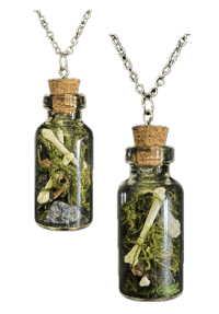 Image 1 of Bones & Gemstones Oddity Jar Necklace