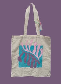 Handpainted Fern Tote