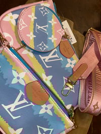 Image 1 of LV Double Crossbody with gold Chain 