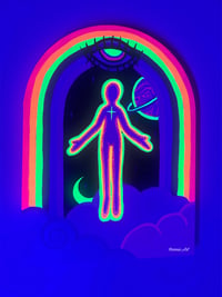 Image 2 of Floating thru portals Canvas