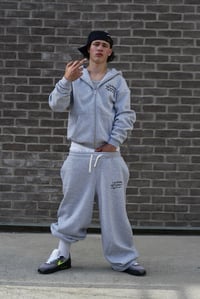 Image 2 of Oversize Grey Zip