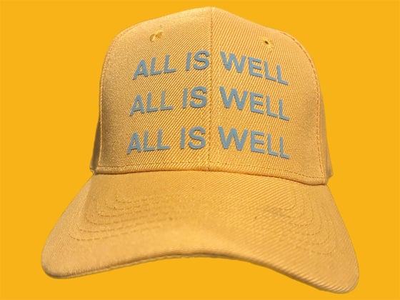 Image of ALL IS WELL 3X DOPE DAD CAP (TROPHY GOLD)