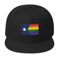 Image 1 of Minnesota Rainbow Pride Flag (6 Stripe) Ballcap