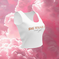 Image 2 of ‘She walks in the Spirit’ crop top