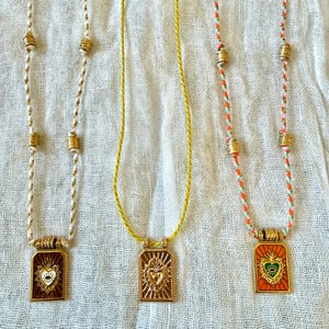 Image of COLLANA PIASTRINA CUORE SACRO