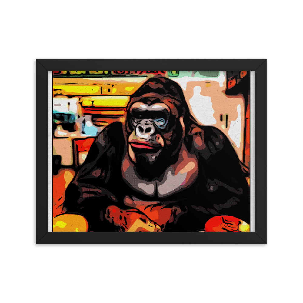 ZEN EXP - Hungry-Rilla Framed photo paper poster