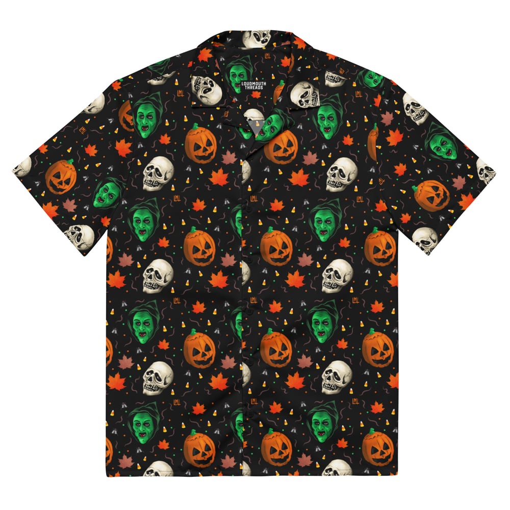 Image of Halloween button down shirt