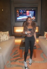 “BOMBSHELL” fur vest with hood