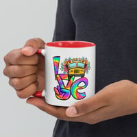 Image 4 of Love School Bus Driver Mug with Color Inside