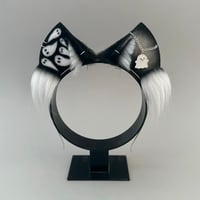 Image 1 of White/Black Ghost Kitten