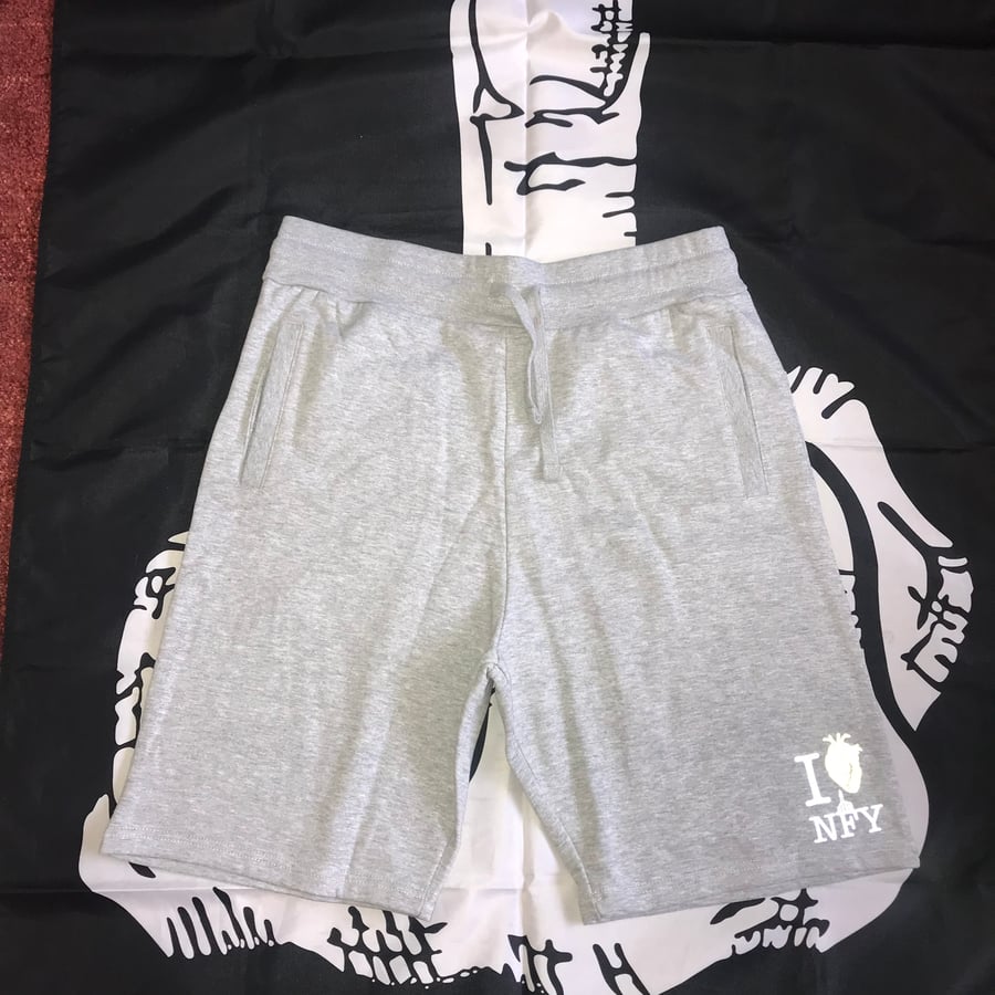 Image of I 💛 NFY Sweat Shorts (Grey)