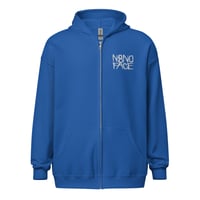 Image 2 of N8NOFACE STACKED LOGO Embroidered Unisex heavy blend zip hoodie (+ more colors)