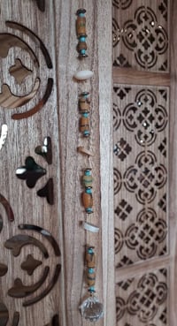 Image 3 of 13 inch Yellow Glass Bead Suncatcher