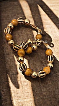Printed Hoop Earrings — Honey Gol