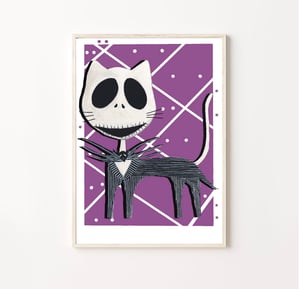 Cat ~ Jack SKeleton print A3 / A4