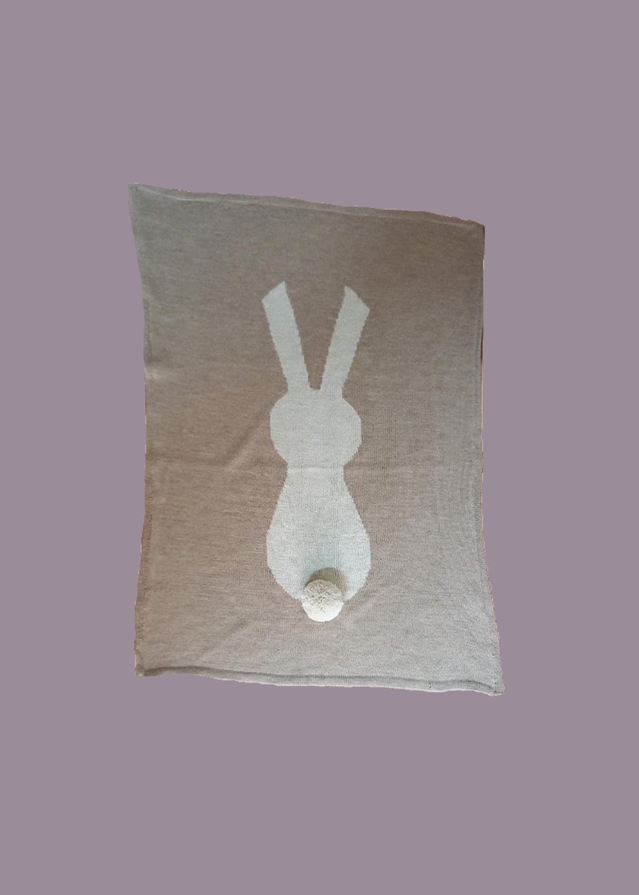 Image of Bunny alpaca blanket