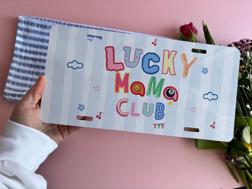 Image of the lucky club metal wall plate