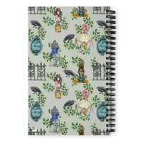 Image 2 of Grey Haunted Mansion Pattern Spiral Notebook