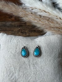 Image 1 of Prairie Sky Turquoise Studs