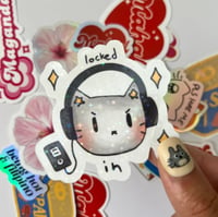 Image 1 of Locked In Sparkle Sticker