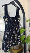 The Starry night Dress. Star embellished tulle velvet dress
