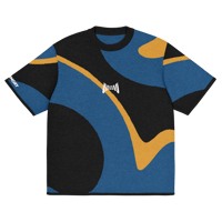 Image 11 of Life - Blue/Gold/Black - Knitted Shirt