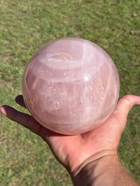 Image 8 of Large Rose Quartz Sphere | Madagascar #2967