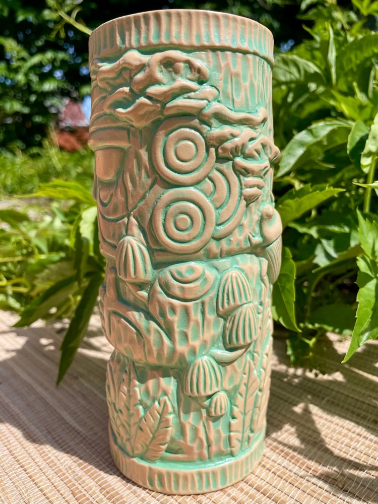 Image of Mint/Tan Fungi Peanut Mug