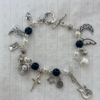 Image 1 of Silver Charm Bracelet