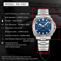 Image 5 of PAGANI DESIGN 2025 Diving Machinery Automatic Men's Watch Stainless Steel Luminous Sapphire Glass Ou