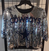 Image 1 of DALLAS COWBOYS CROP TOP