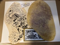 Image 1 of Vtg Malone Tiger Flash And Stencil 