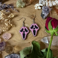 Image 1 of Ghostface Earrings/Necklace