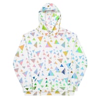 Image 2 of light triangles/Unisex Hoodie