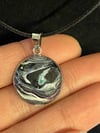 Acrylic Pendant Necklace with Black Necklace Cord